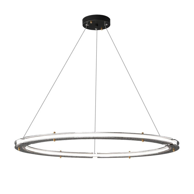 Lunara Dual-Ring Crystal Chandelier - Blowlighting
