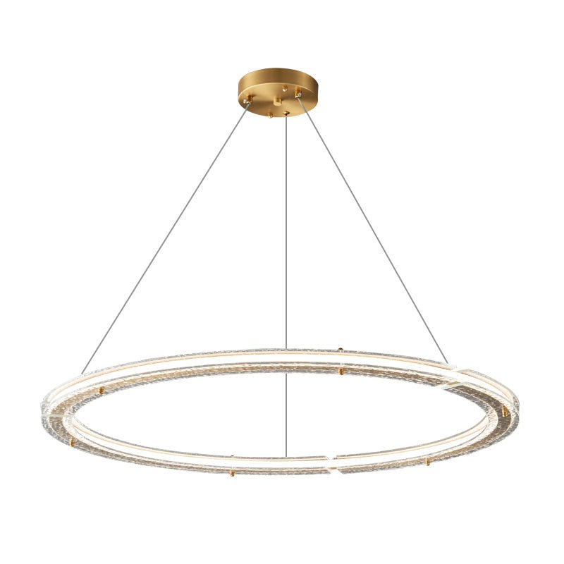 Lunara Dual-Ring Crystal Chandelier - Blowlighting