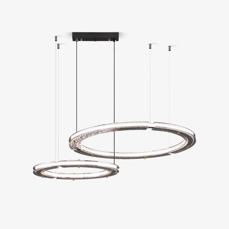 Lunara Dual-Ring Crystal Chandelier - Blowlighting