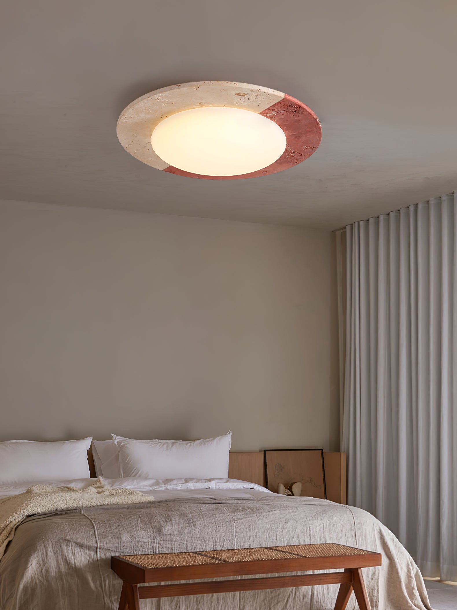 Zeraeos Travertine Ceiling Light - Neutralighting