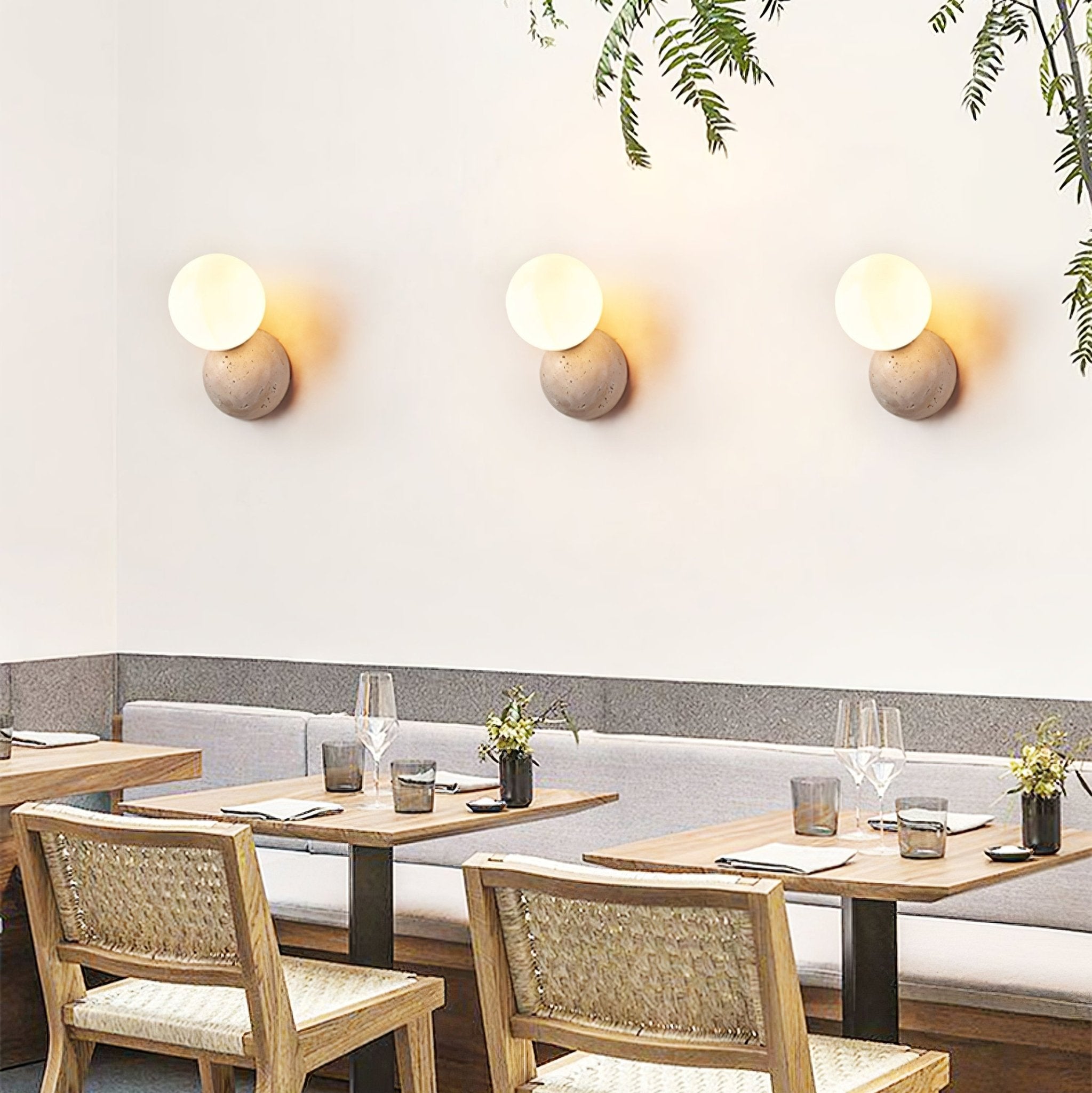 Cethair Travertine Wall Light - Neutralighting