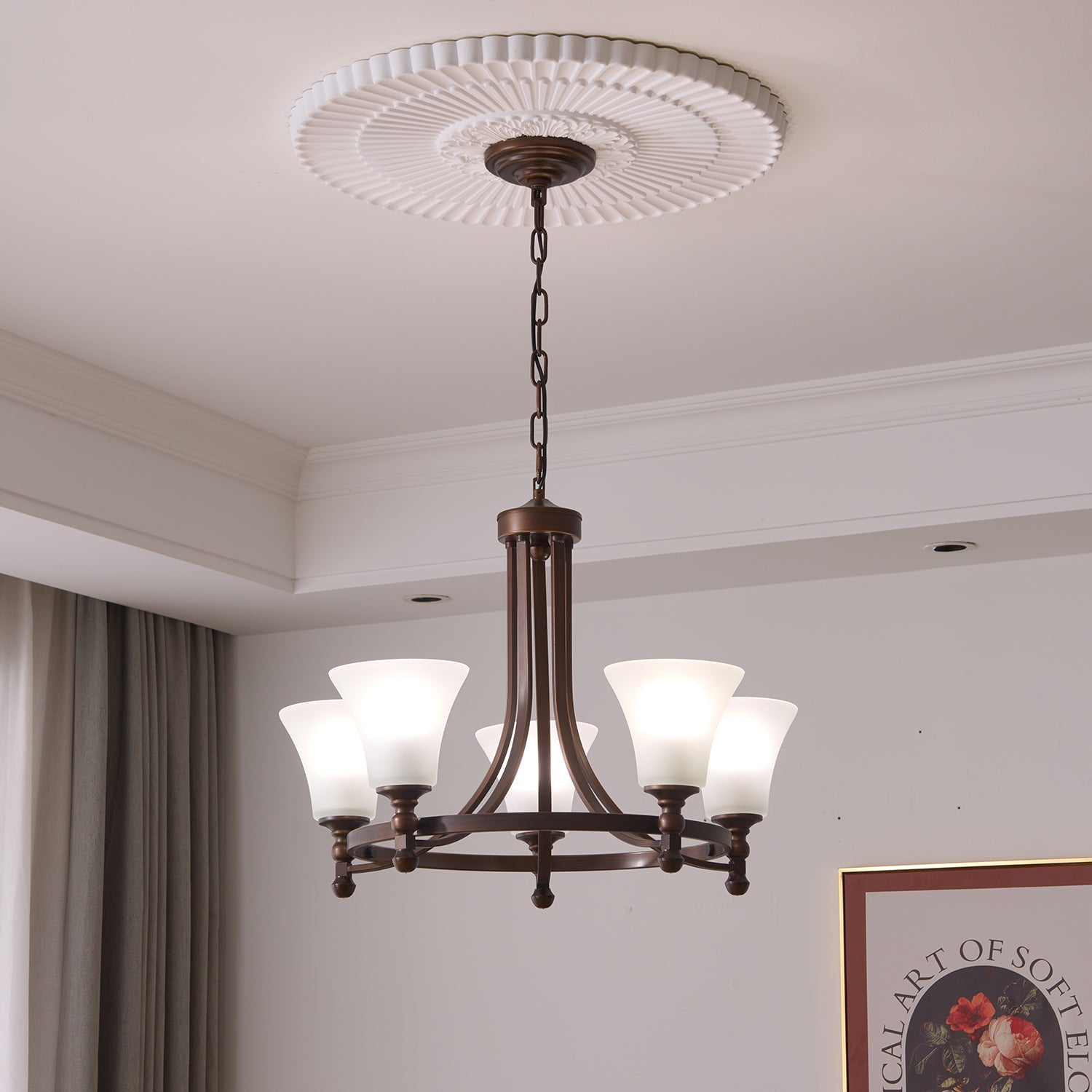 Celestine Traditionelle Eleganz Vintage Glow Kronleuchter-Letslighting