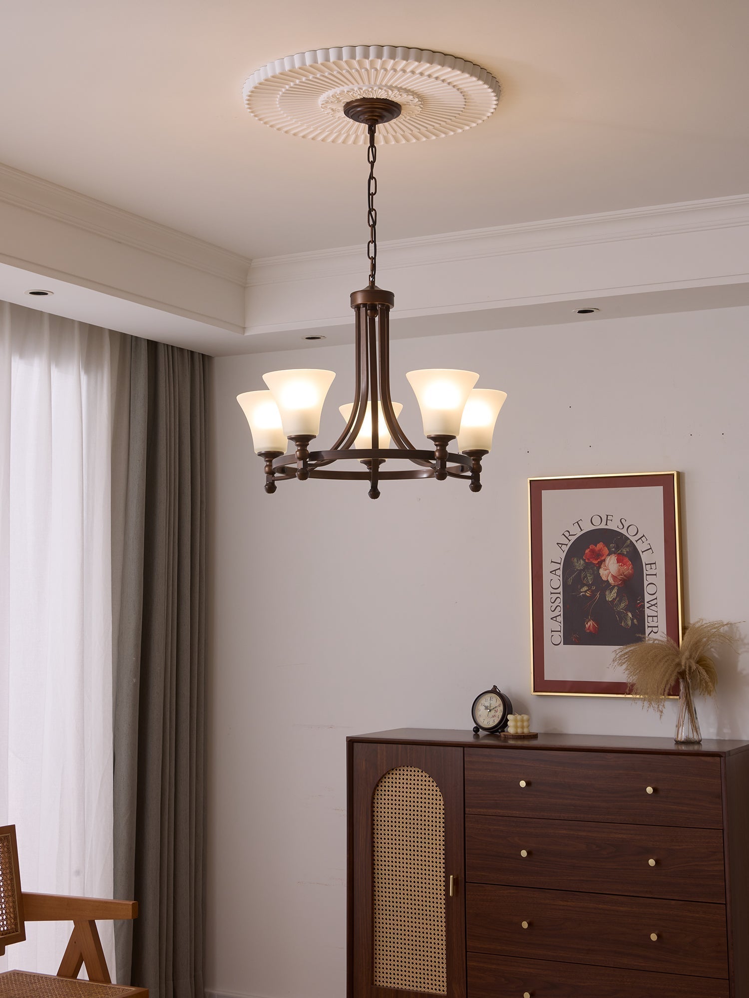 Celestine Traditionelle Eleganz Vintage Glow Kronleuchter-Letslighting