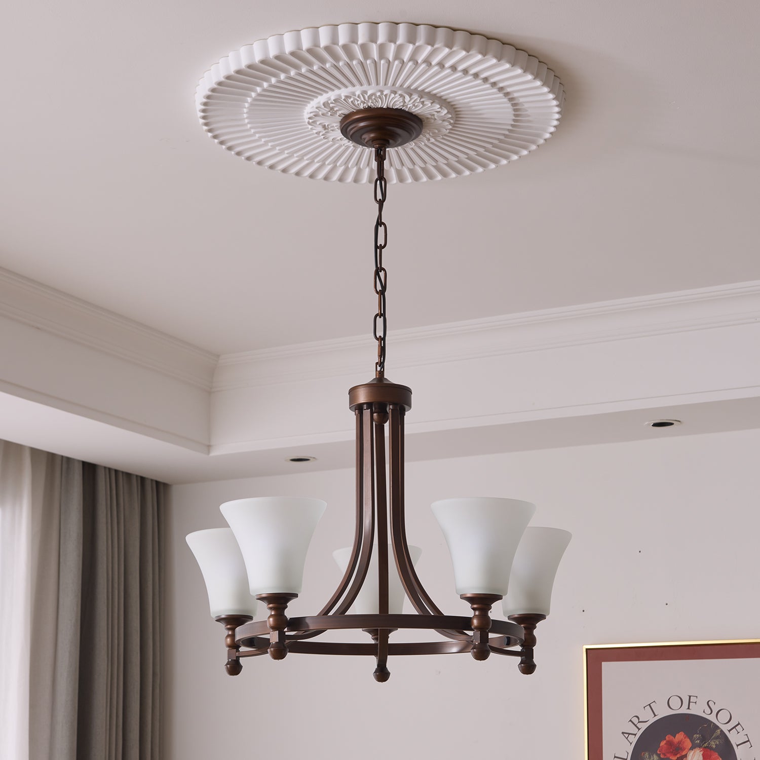 Celestine Traditionelle Eleganz Vintage Glow Kronleuchter-Letslighting