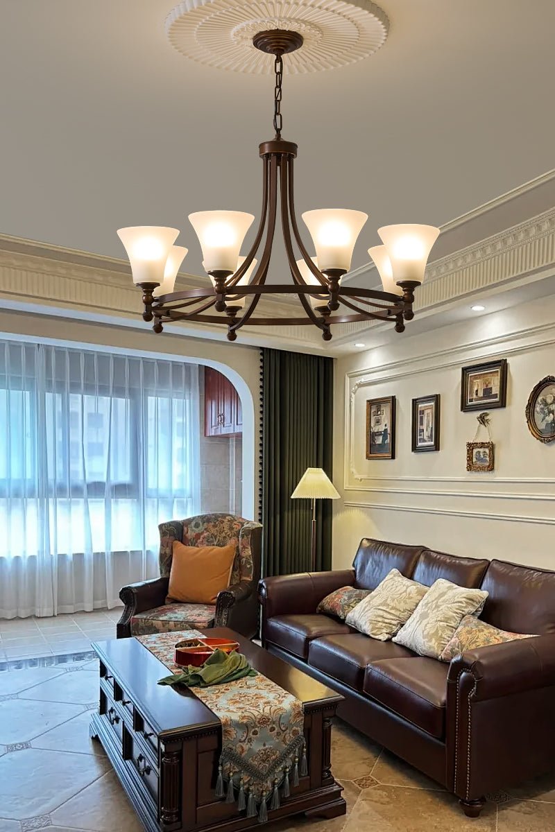 Celestine Traditionelle Eleganz Vintage Glow Kronleuchter-Letslighting