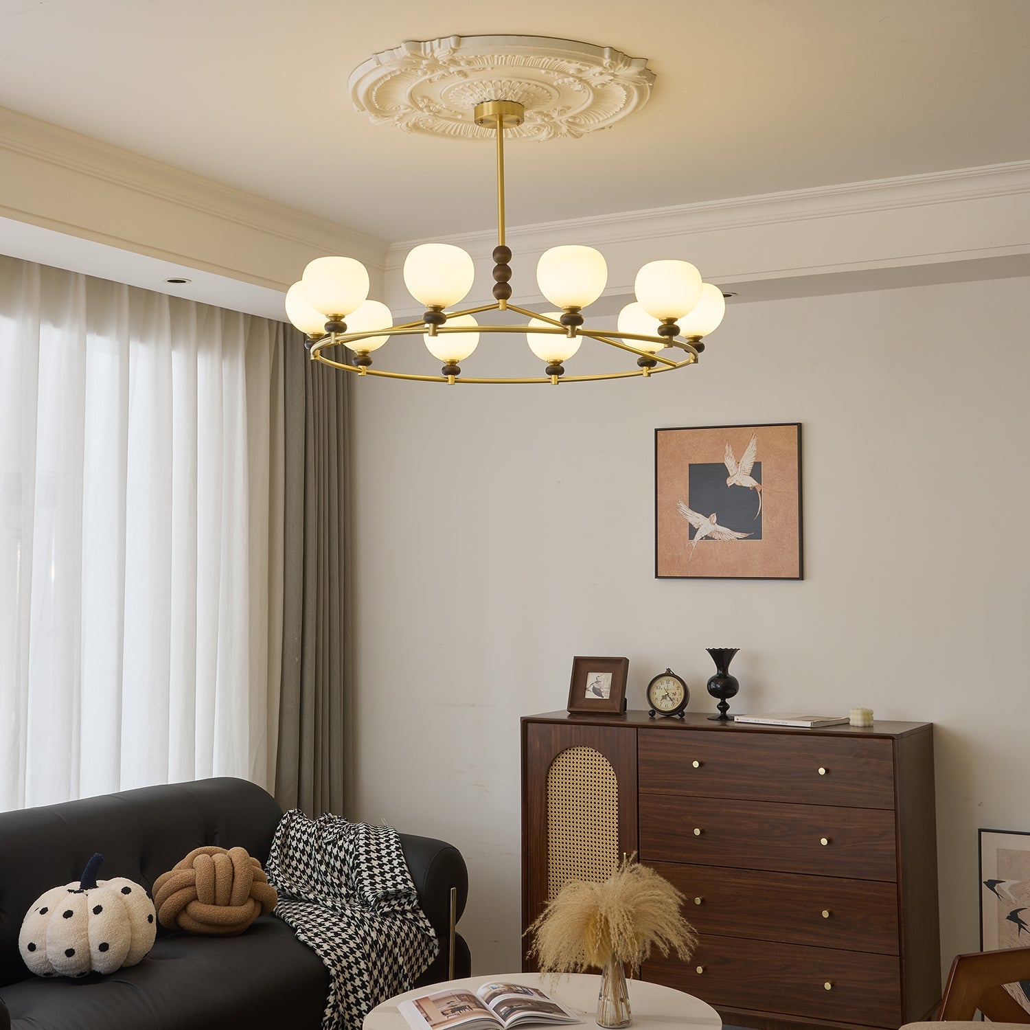 Nydoriel Premium Nordic Art Holz-Kronleuchter-Letslighting