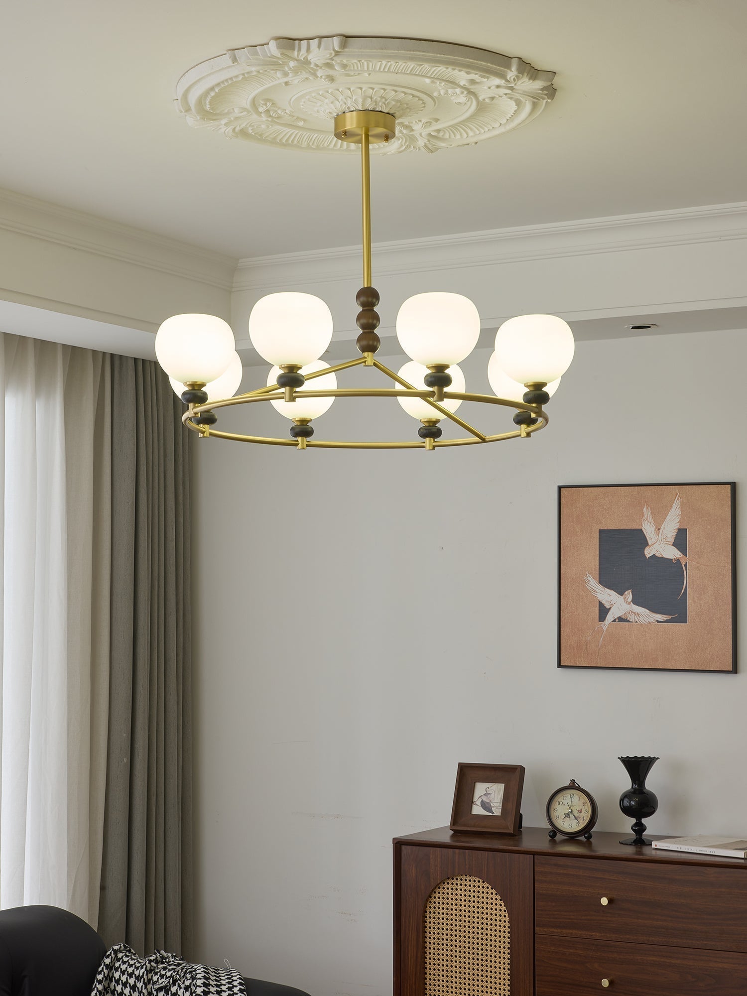 Nydoriel Premium Nordic Art Holz-Kronleuchter-Letslighting
