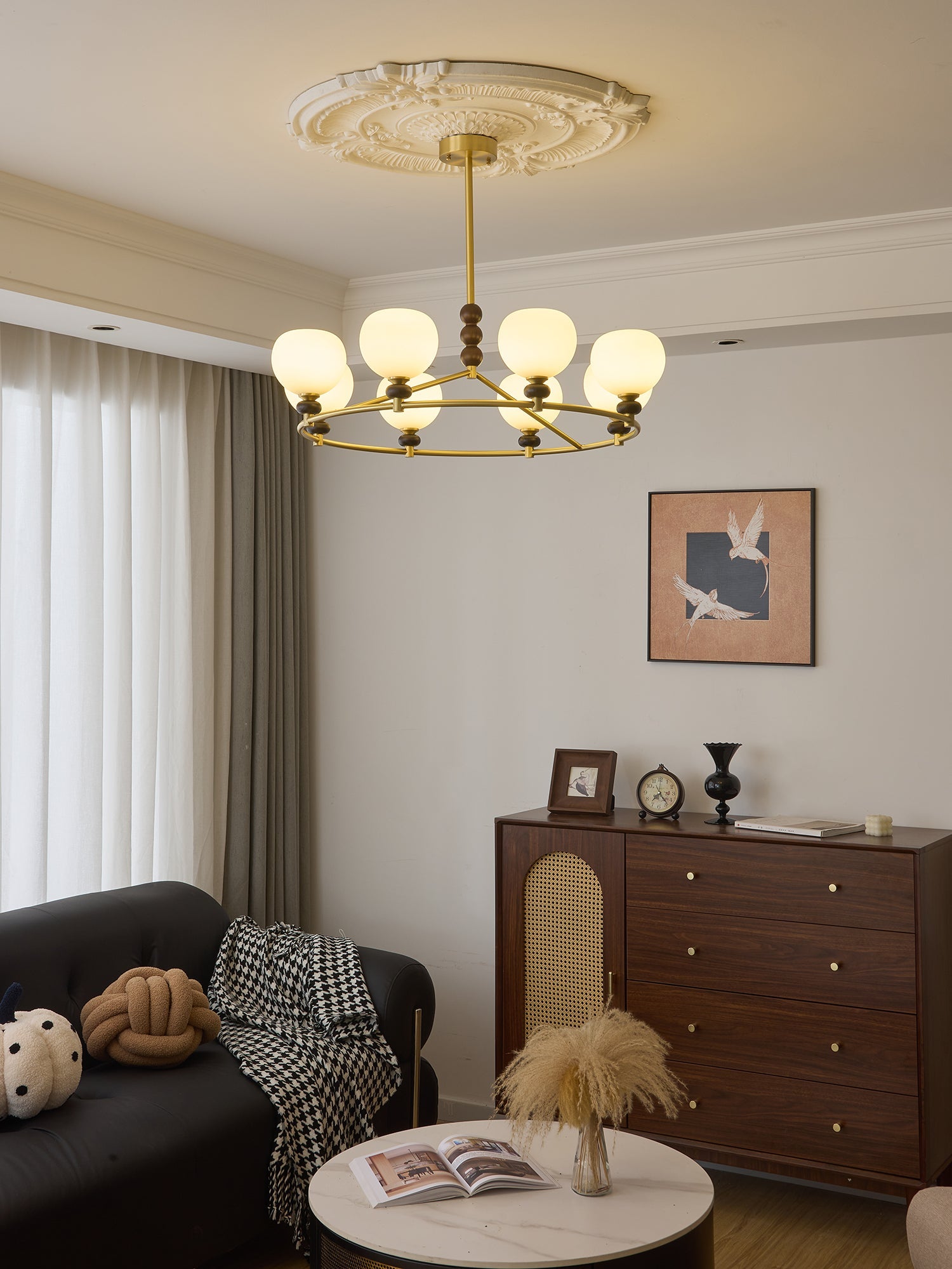 Nydoriel Premium Nordic Art Holz-Kronleuchter-Letslighting