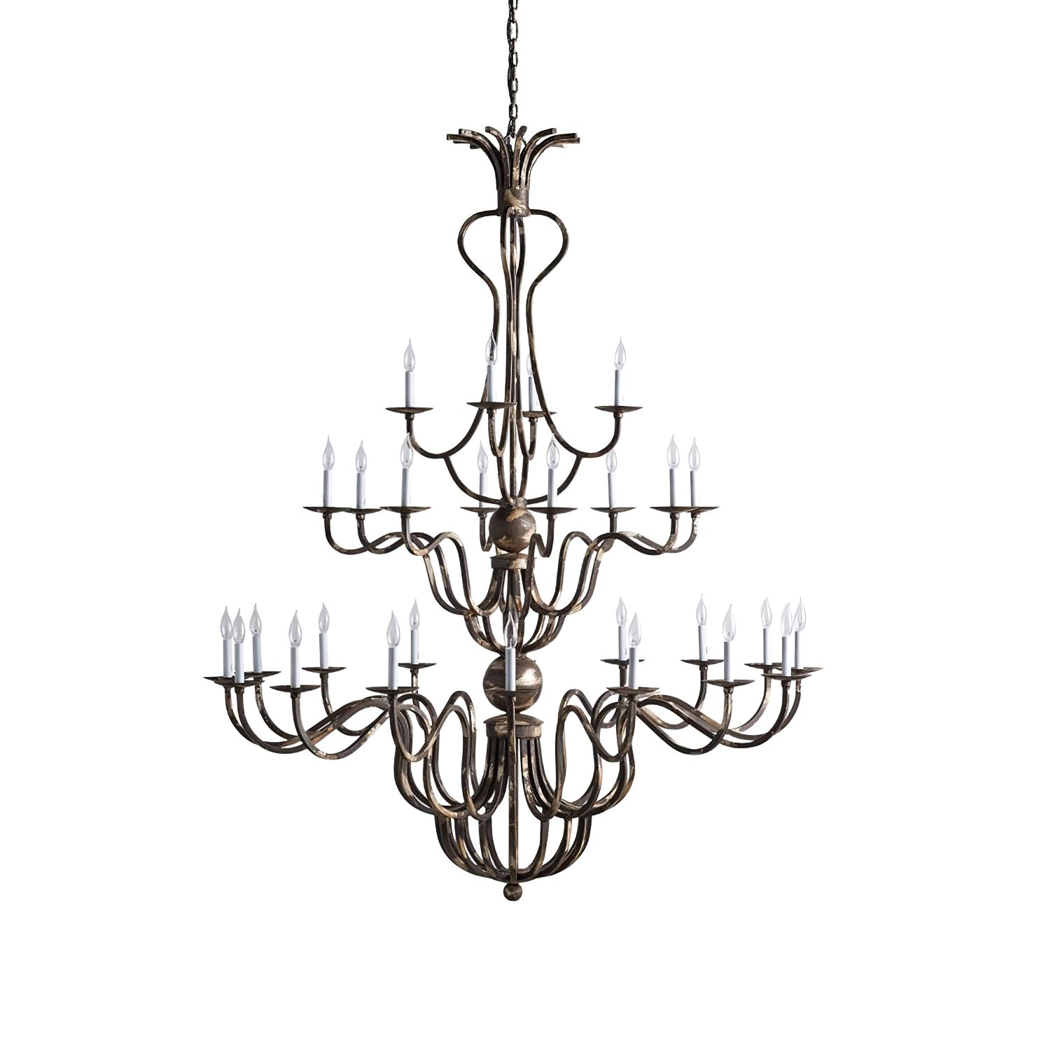 Bolt Industrieller Vintage-Luxus-Kronleuchter aus Bronze-Letslighting