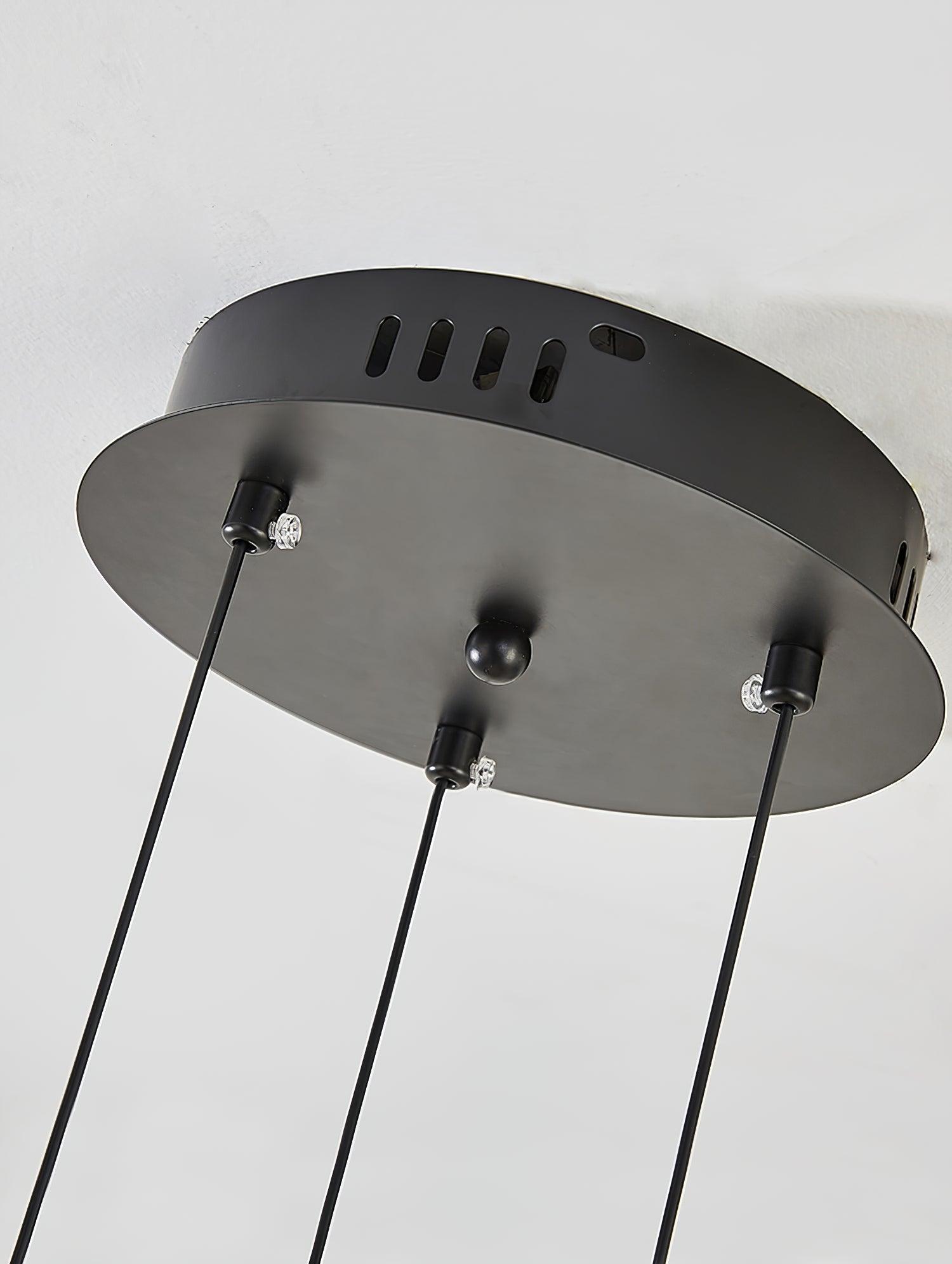 Kronleuchter Schwarz Weiß Stangen Globus Modern-Letslighting