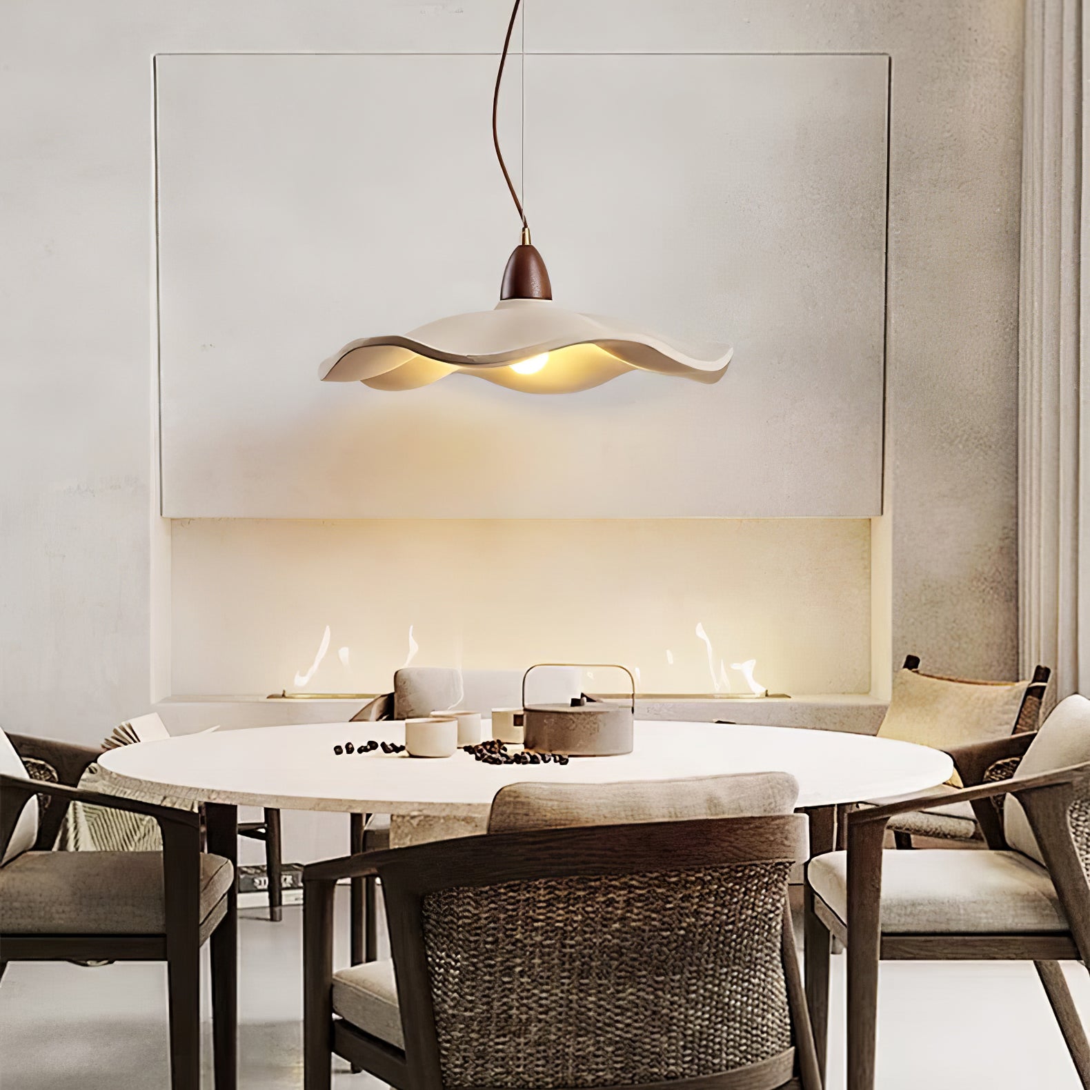Siro Zement Welle Pendelleuchte-Letslighting