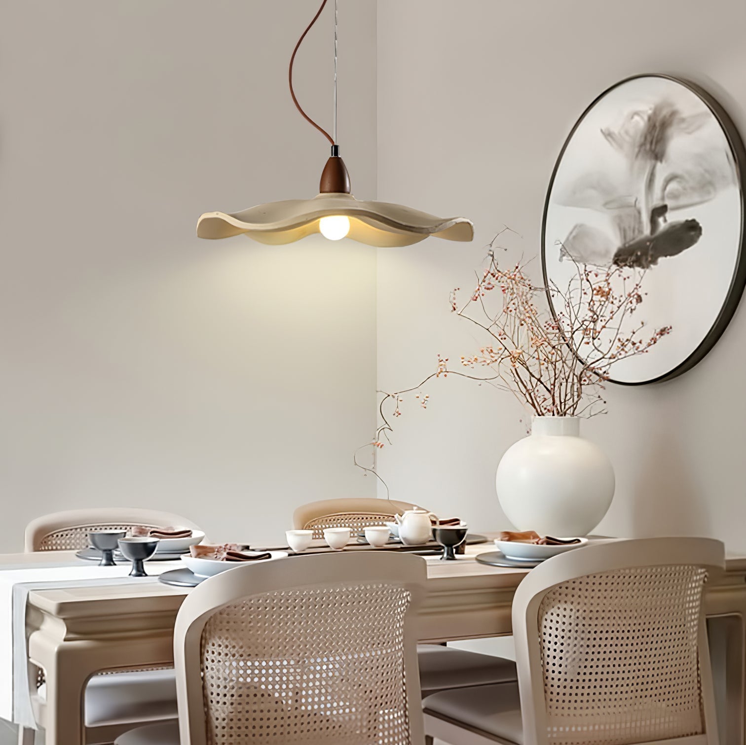 Siro Zement Welle Pendelleuchte-Letslighting