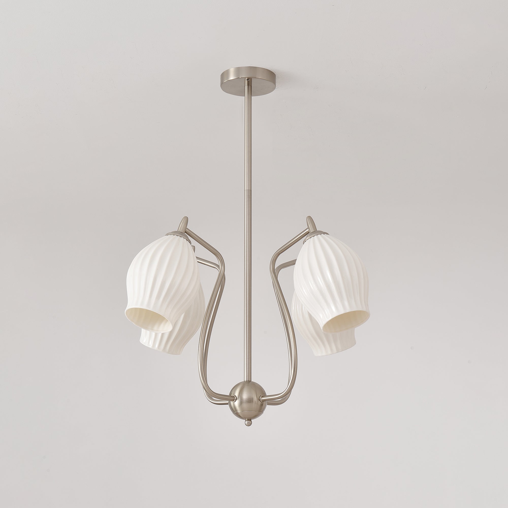 Lustra Keramik-Lüster Rippen Struktur Glas Elegant-Letslighting