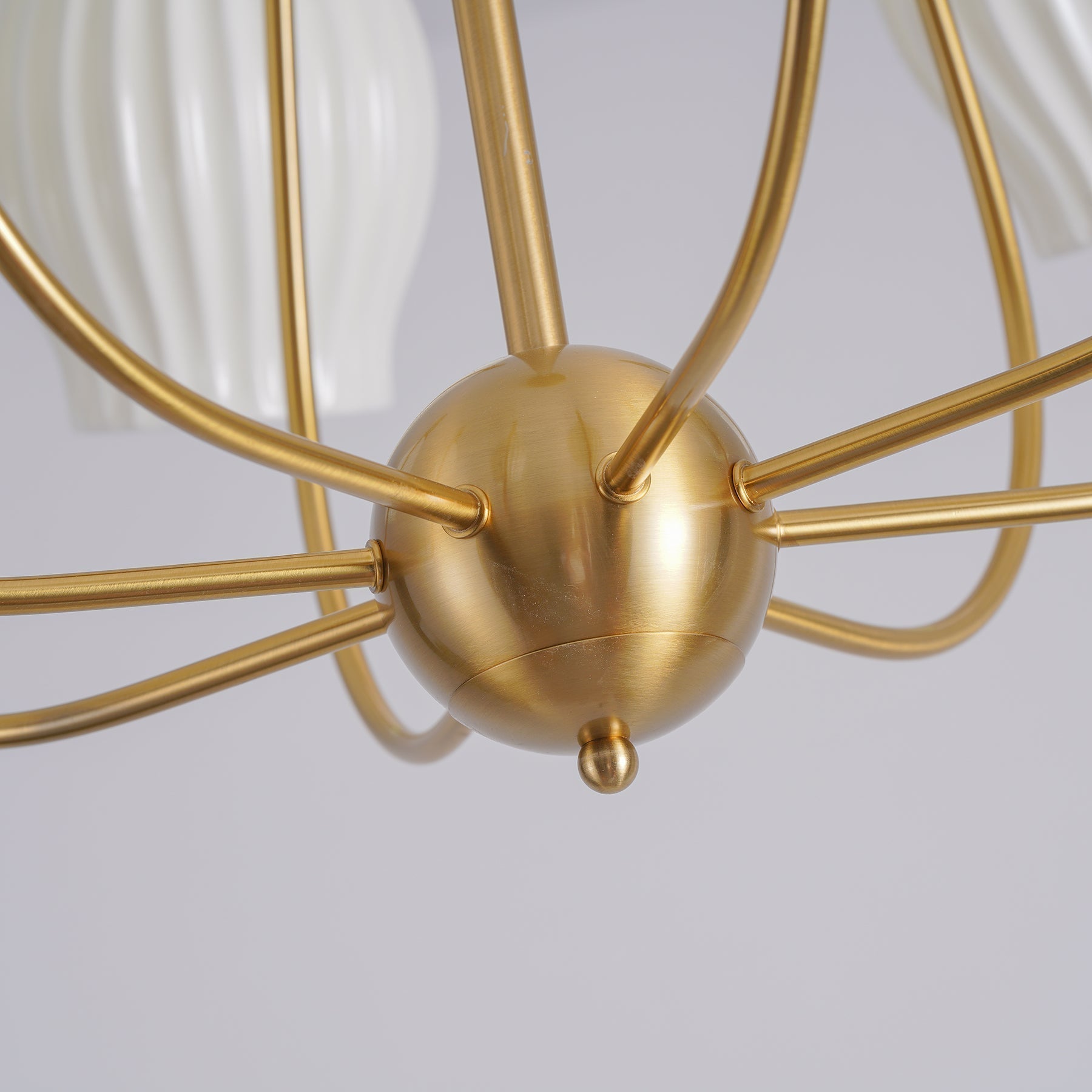 Lustra Keramik-Lüster Rippen Struktur Glas Elegant-Letslighting