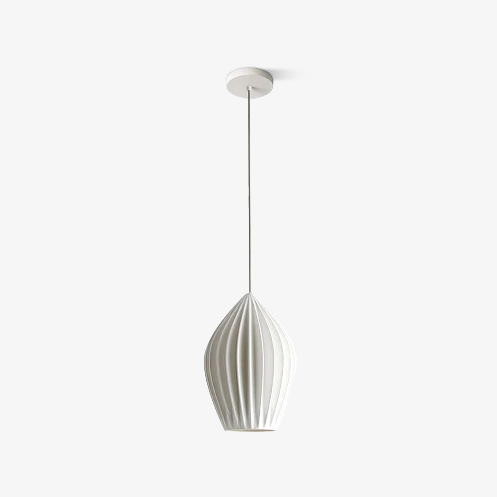 Solara Pendelleuchte Keramik Rippung Bone China Elegant-Letslighting