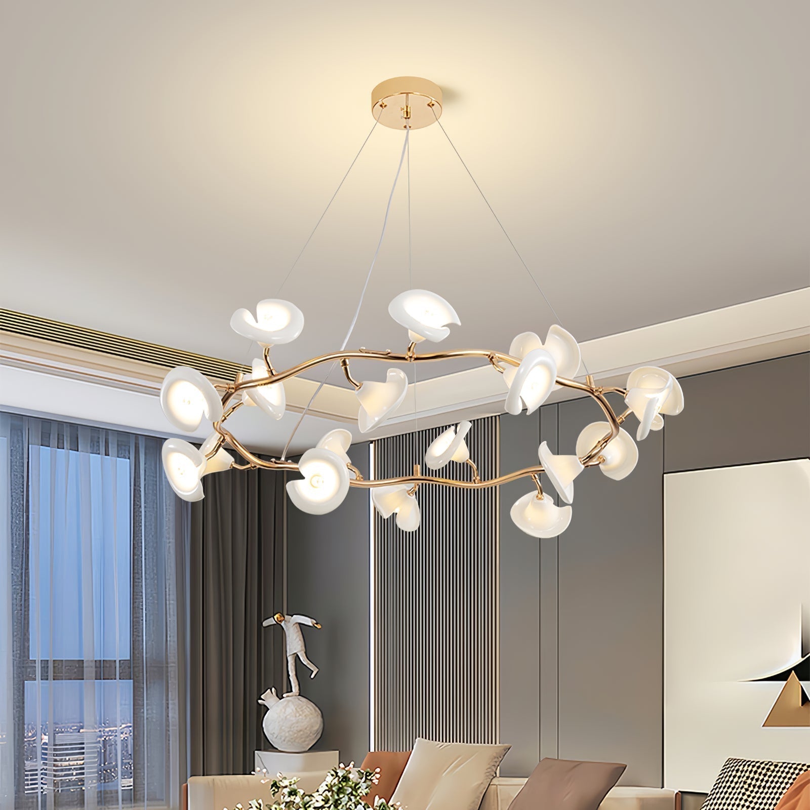 Aurora Kronleuchter Blüte Zweig Elegant-Letslighting