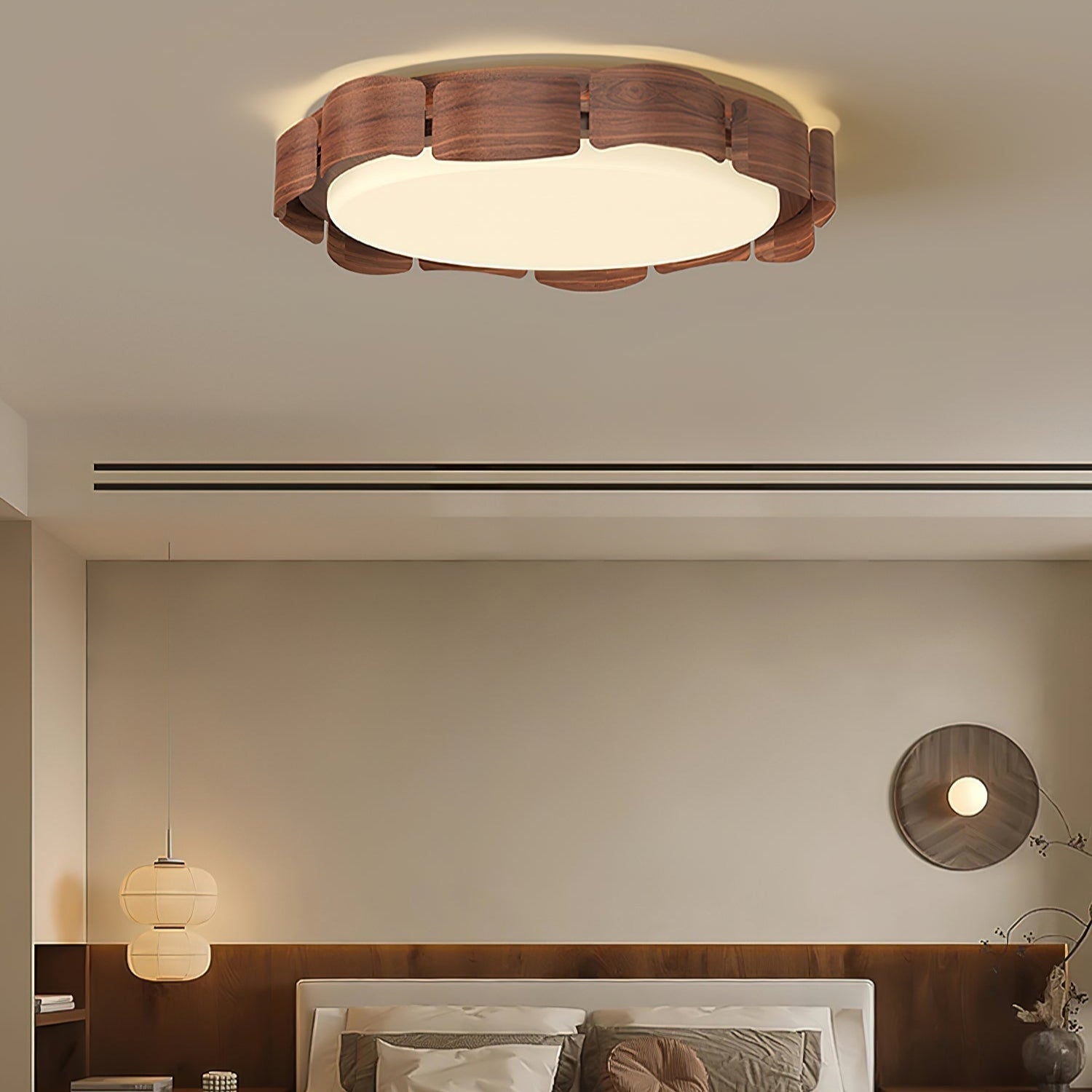 Ardura Walnuss LED Deckenleuchte-Letslighting