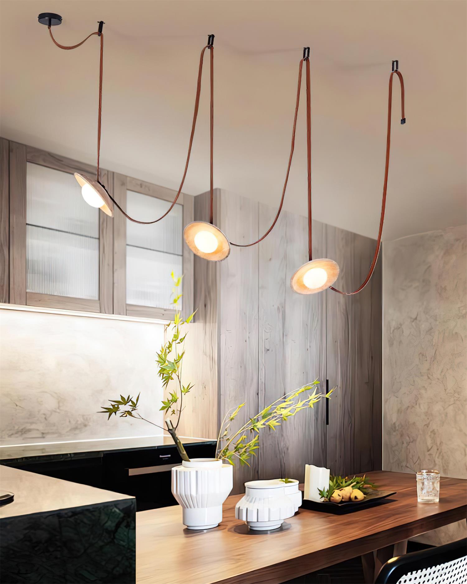 Ritta Kronleuchter Travertin Multi-Pendelleuchte-Letslighting