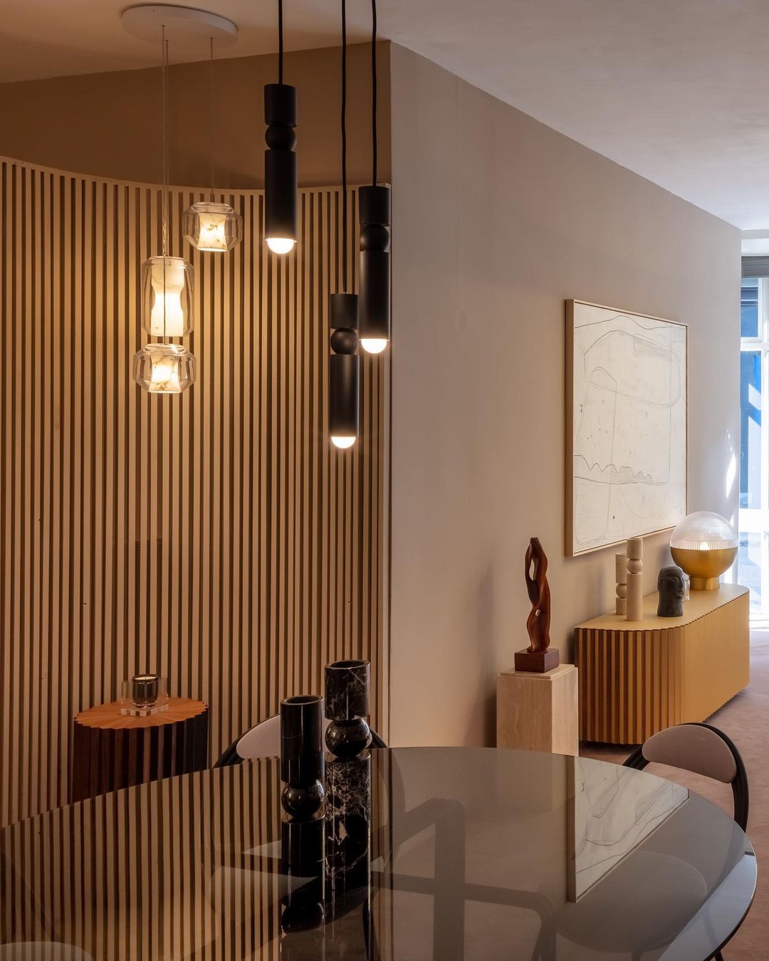 Allirila Modern Minimalist Alabaster Glass Pendant Lamp - Letslighting