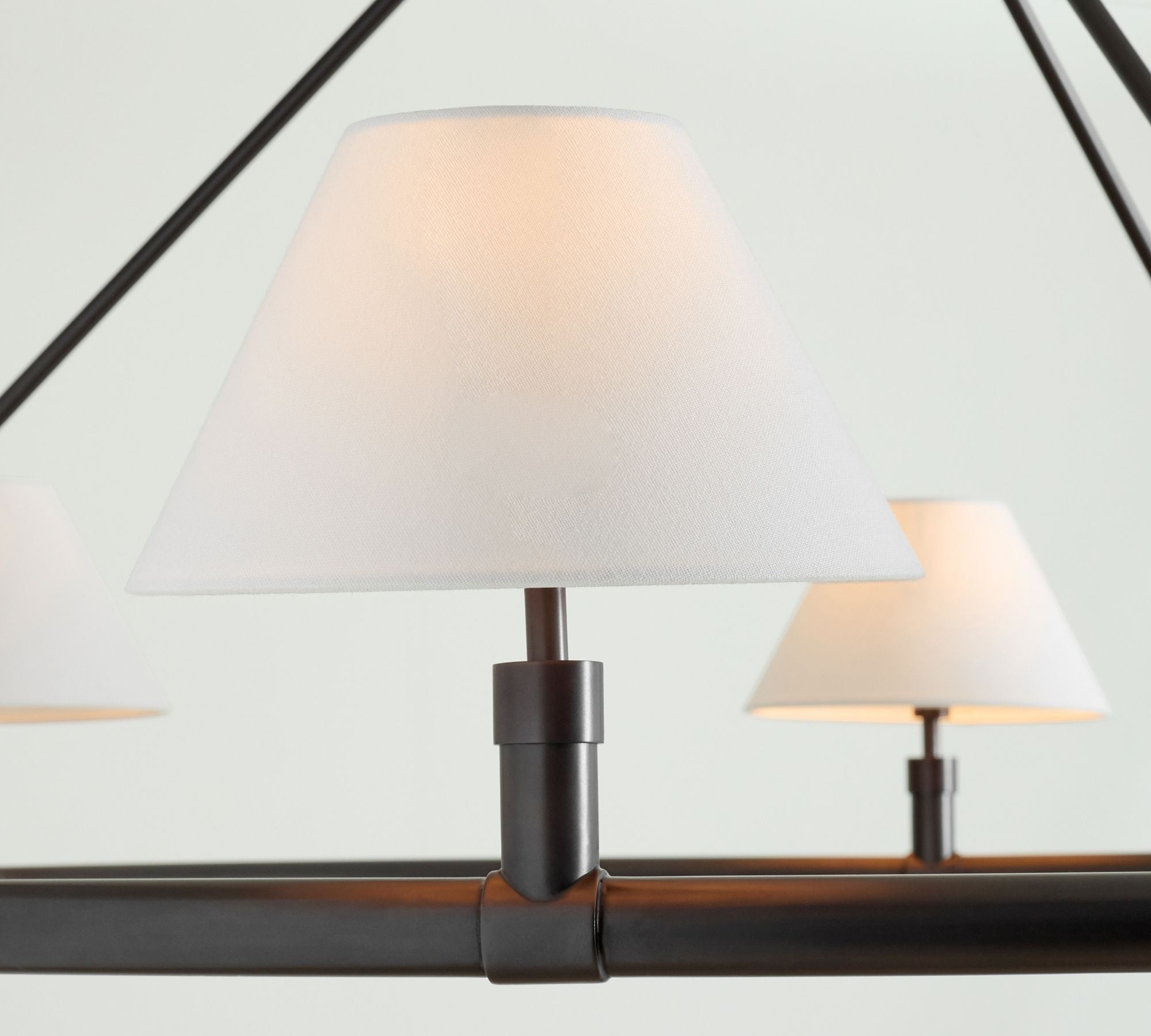 Lymara Vintage Industrieller Robert Stoff-Kronleuchter-Letslighting