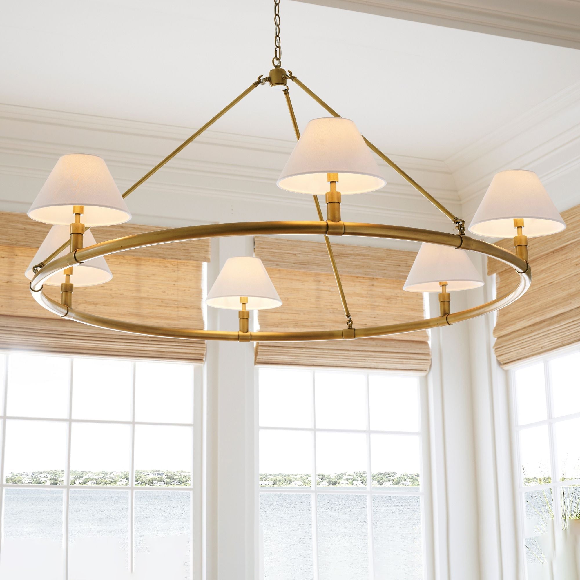 Lymara Vintage Industrieller Robert Stoff-Kronleuchter-Letslighting