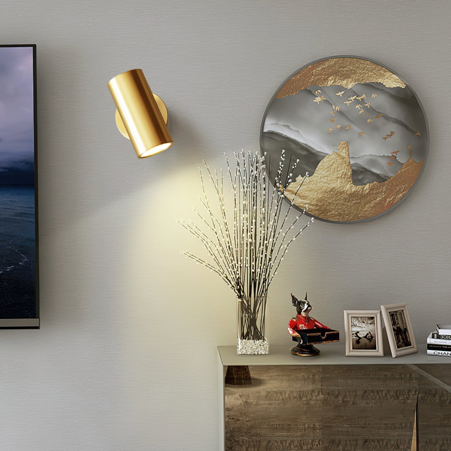 Frost Wandleuchte aus Messing-Letslighting