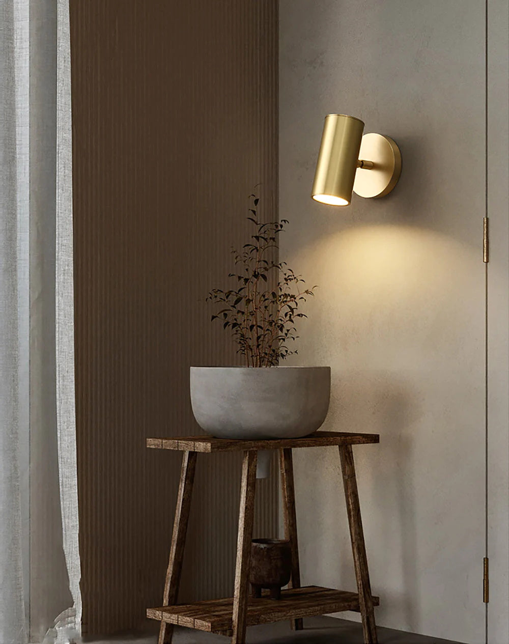 Frost Wandleuchte aus Messing-Letslighting