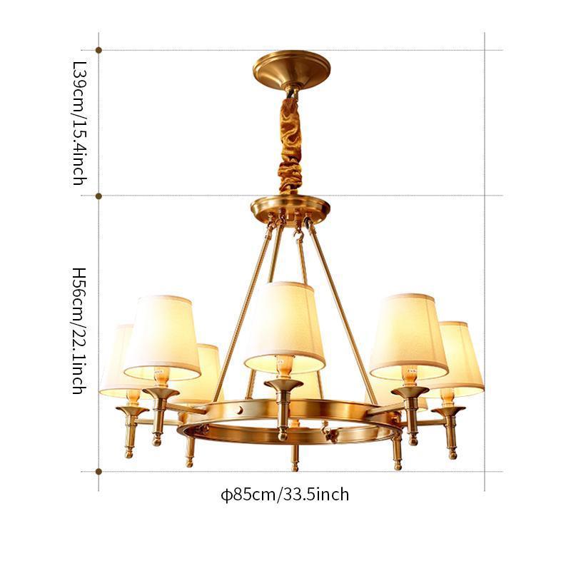 Antique Brass Chandelier - Blowlighting