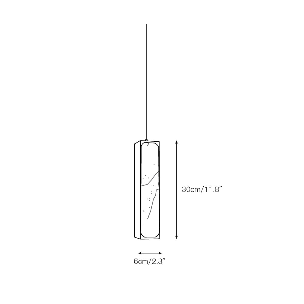 Gleam Modern Minimalist Brass Alabaster Pendant Light - Letslighting