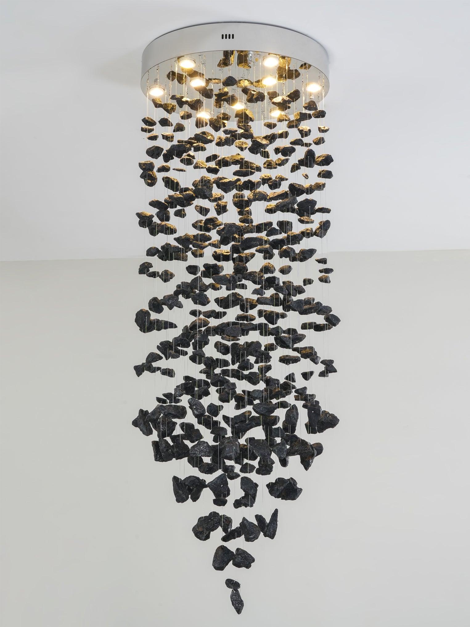 Arsilus Kohle Stein Skulptural Kronleuchter-Letslighting