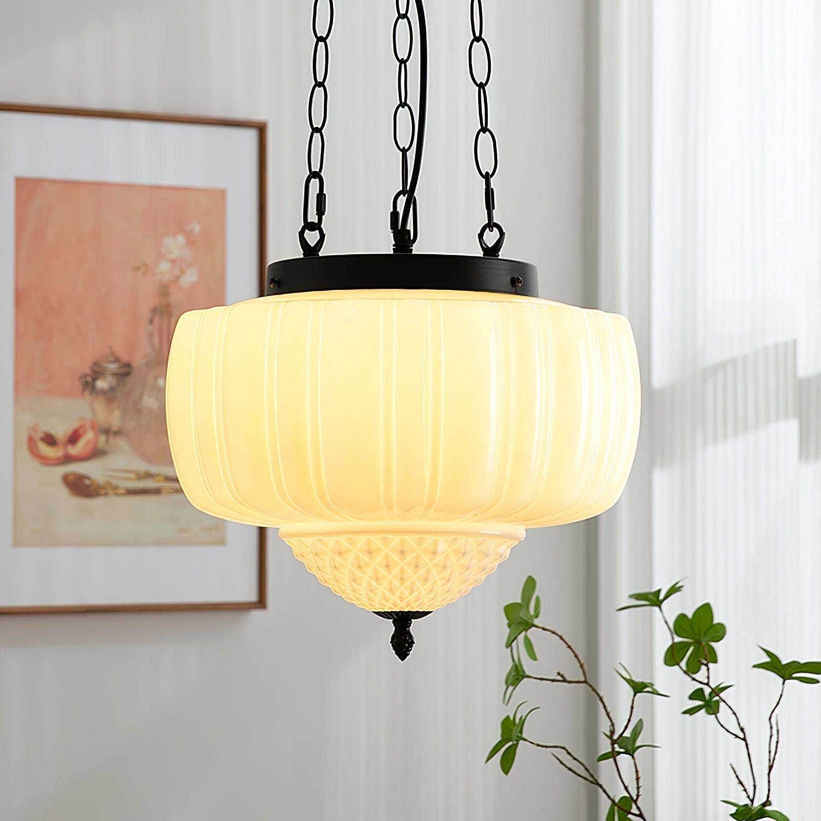 Yara Zeitgemäß Glas Pendelleuchte Leuchte-Letslighting