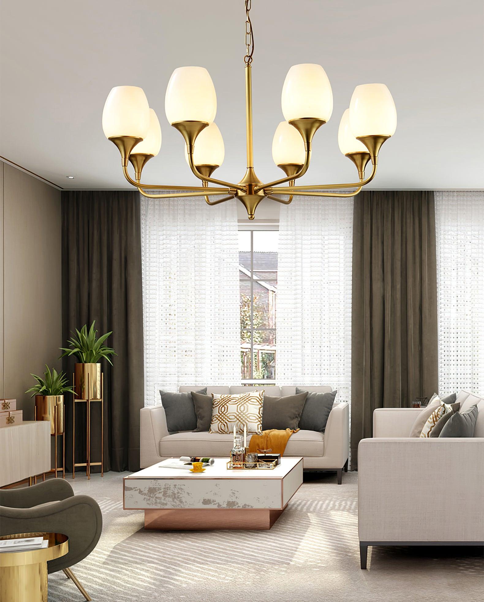 Gleam Eleganter Messing-Kronleuchter-Letslighting