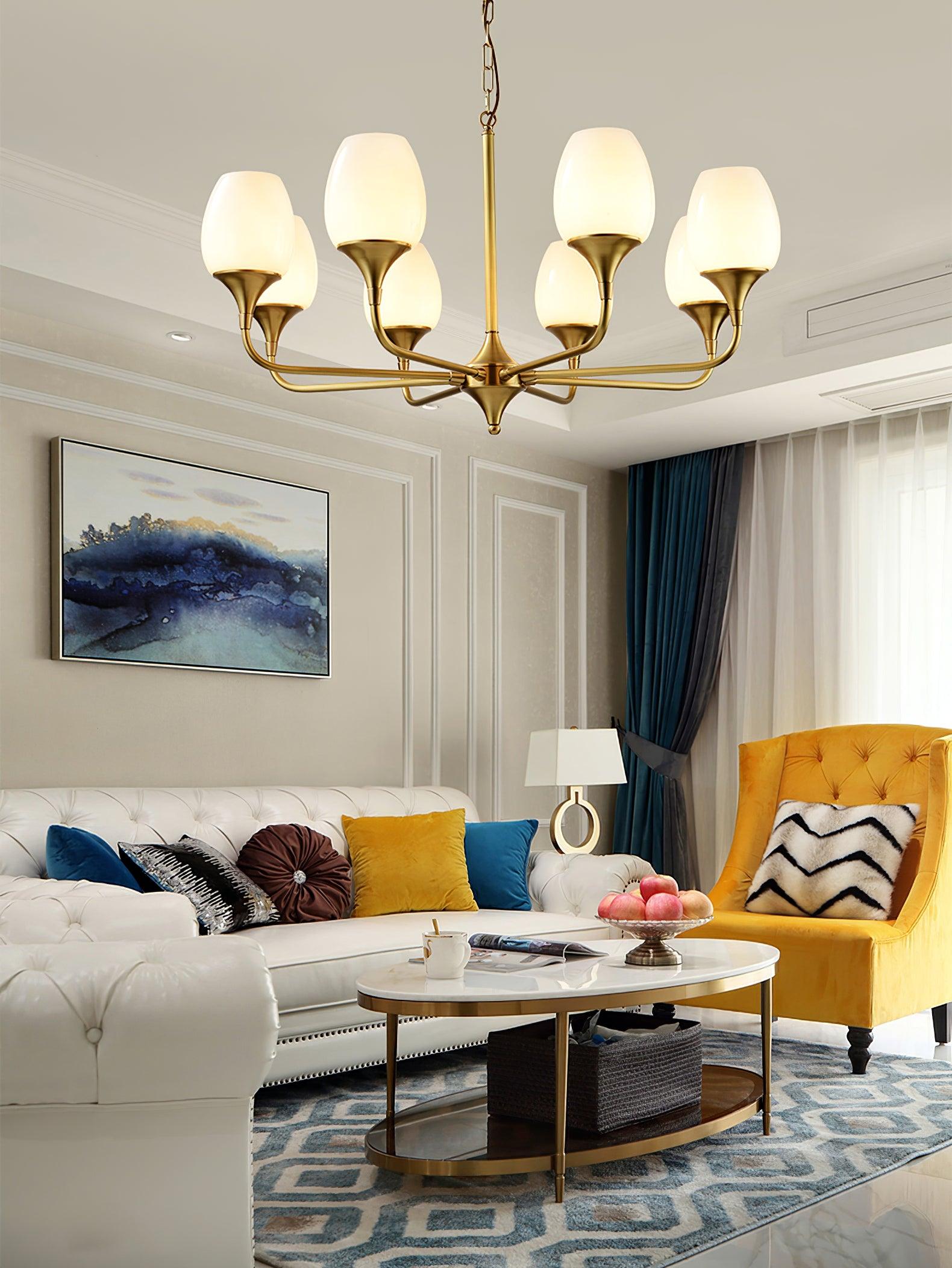 Gleam Eleganter Messing-Kronleuchter-Letslighting