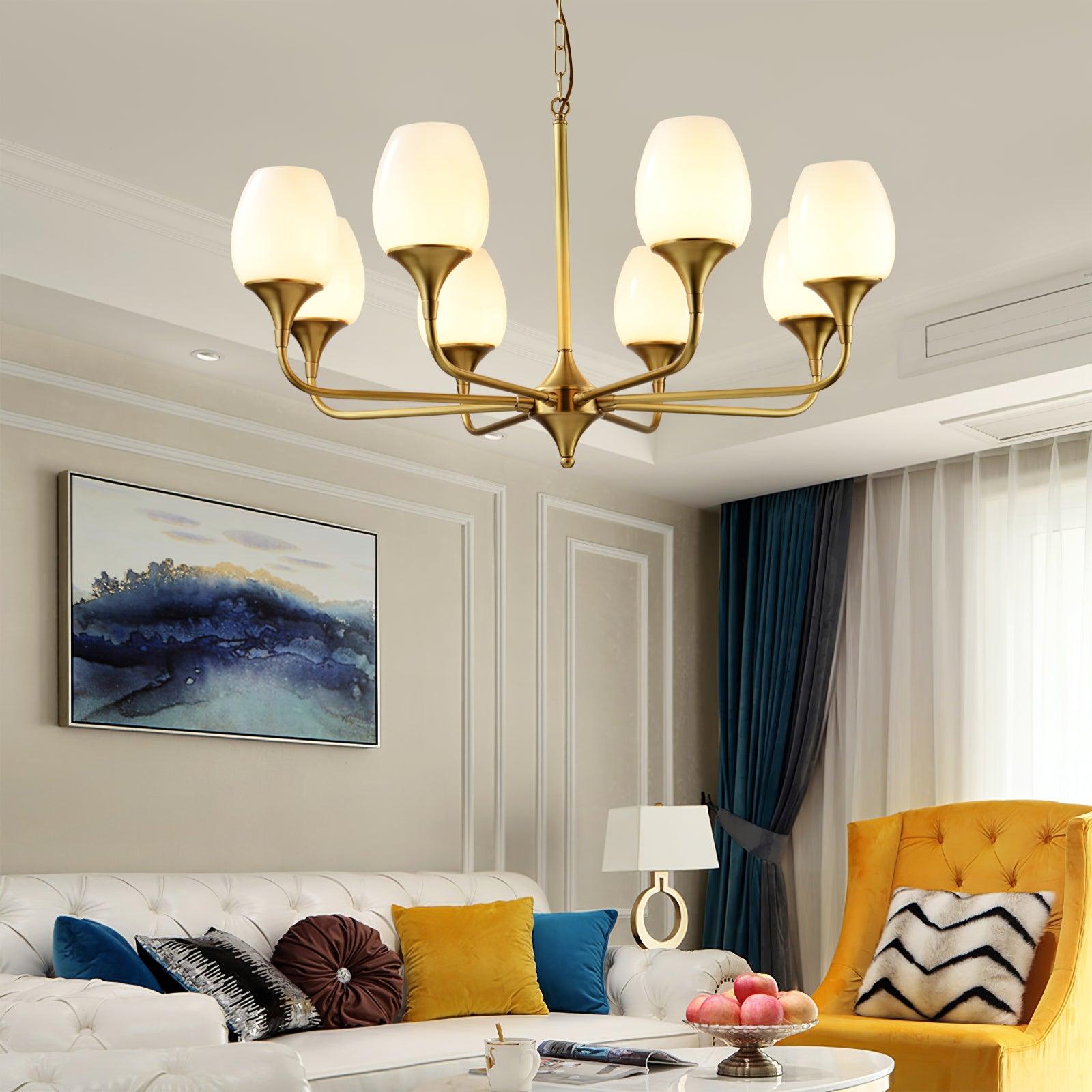 Gleam Eleganter Messing-Kronleuchter-Letslighting