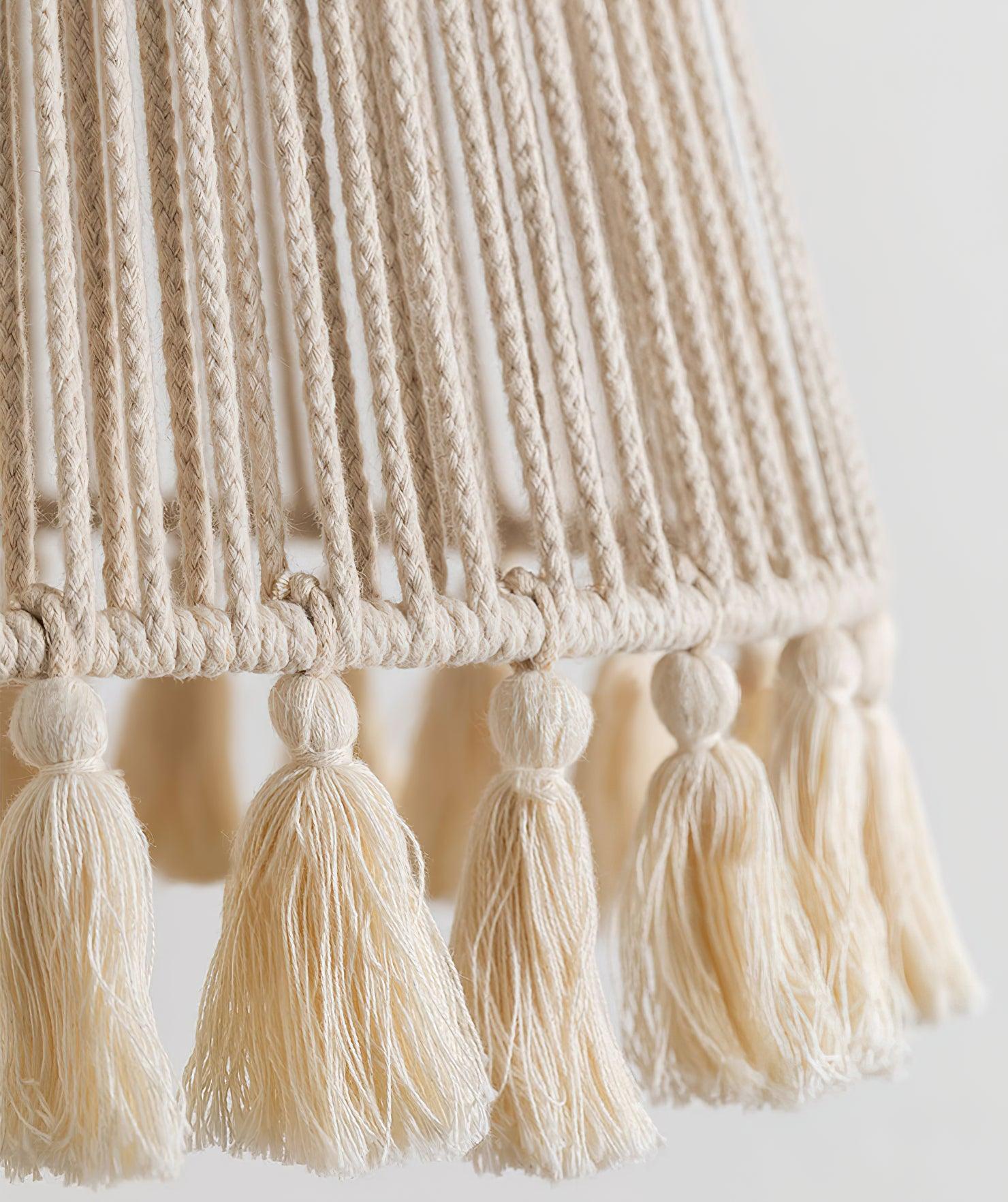 Alsolia Traditionelle Quasten-Seil-Anhängerlampe-Letslighting