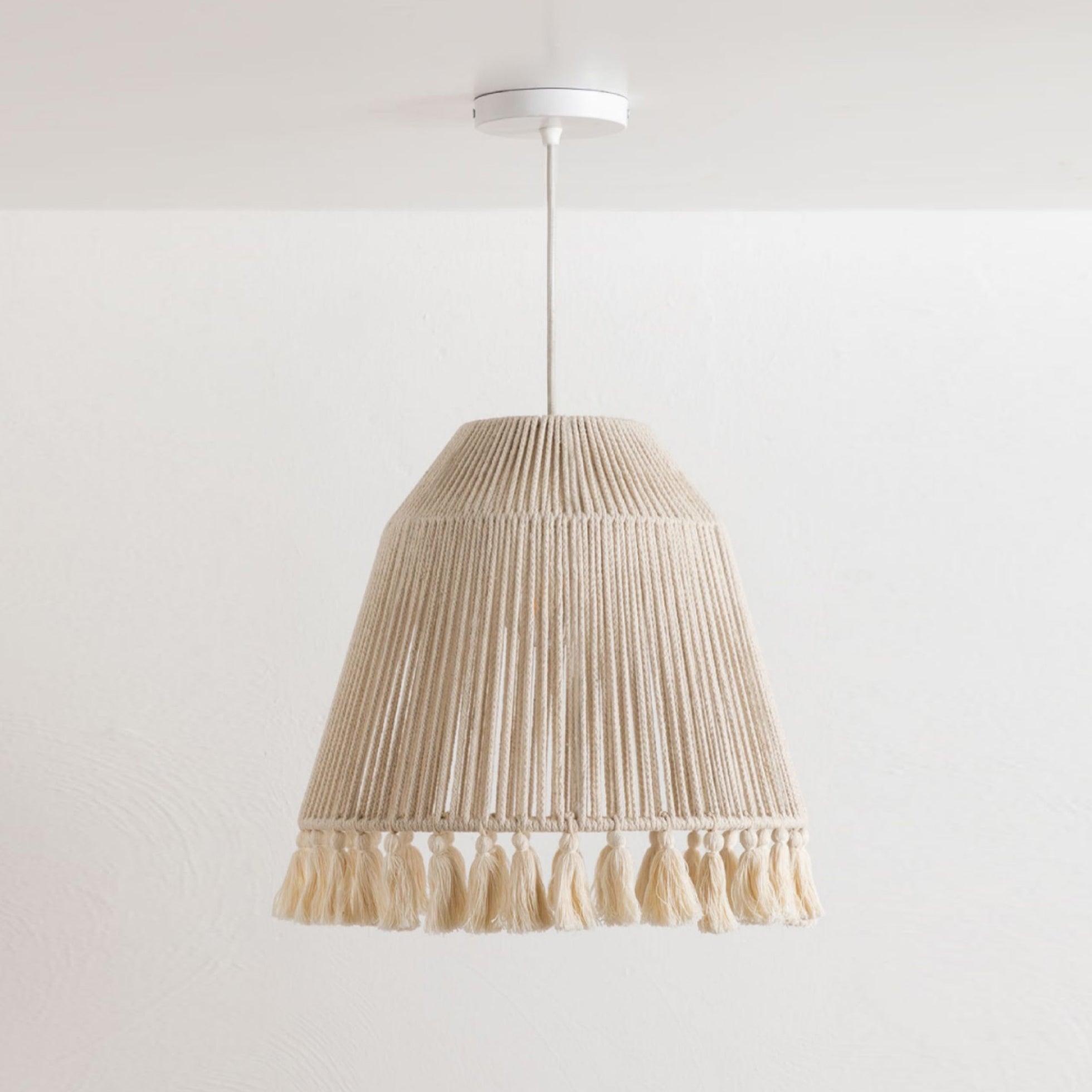 Alsolia Traditionelle Quasten-Seil-Anhängerlampe-Letslighting