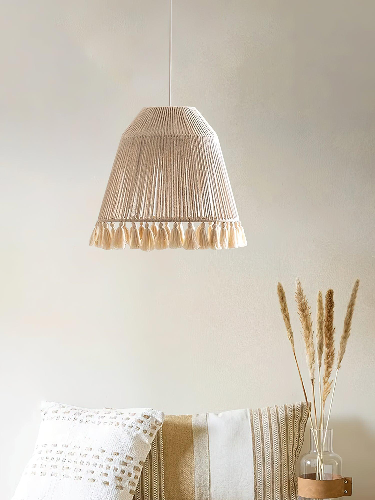 Alsolia Traditionelle Quasten-Seil-Anhängerlampe-Letslighting