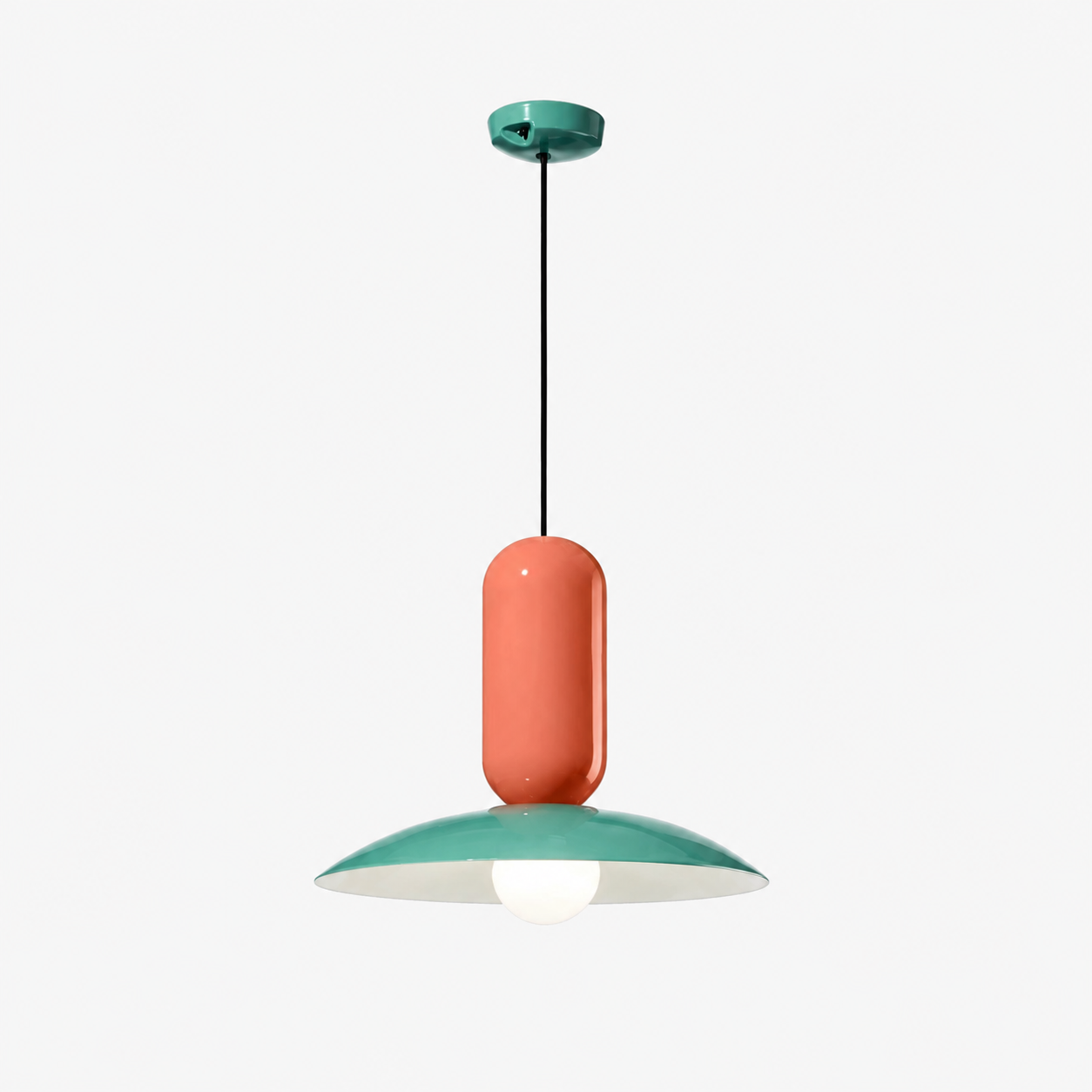 Valentina Modern Design LED Pendelleuchte Bunt Metall Weiß Ess/Schlafzimmer