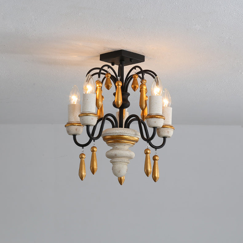 Niche Vintage Nobles Holzleuchter-Letslighting