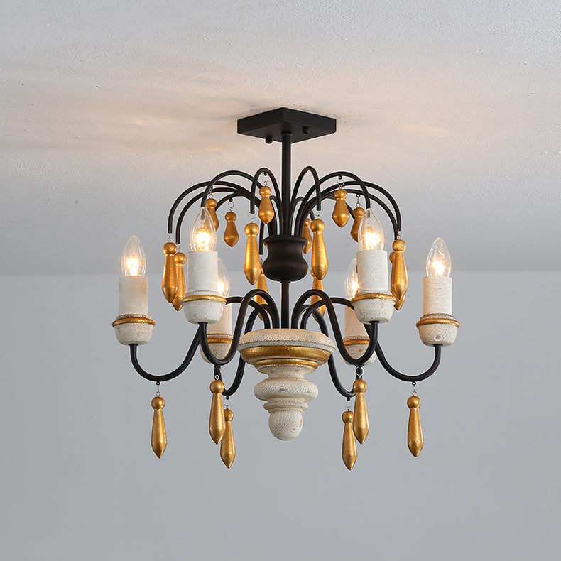 Niche Vintage Nobles Holzleuchter-Letslighting