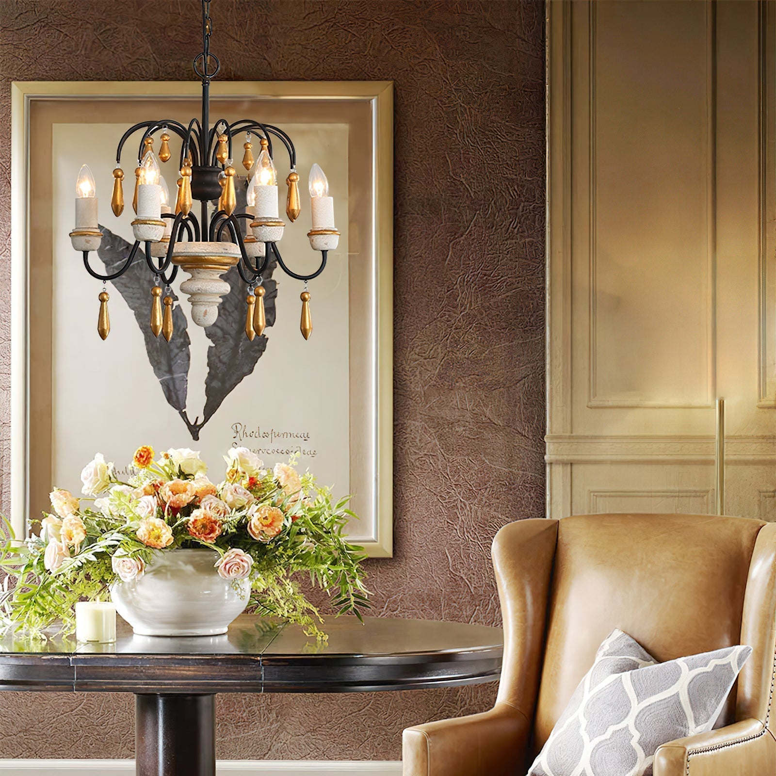 Niche Vintage Nobles Holzleuchter-Letslighting