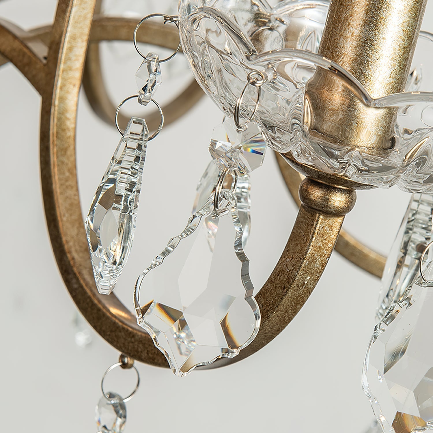 Breathe Luxuriöser Vintage Messing-Kristall Kronleuchter-Letslighting