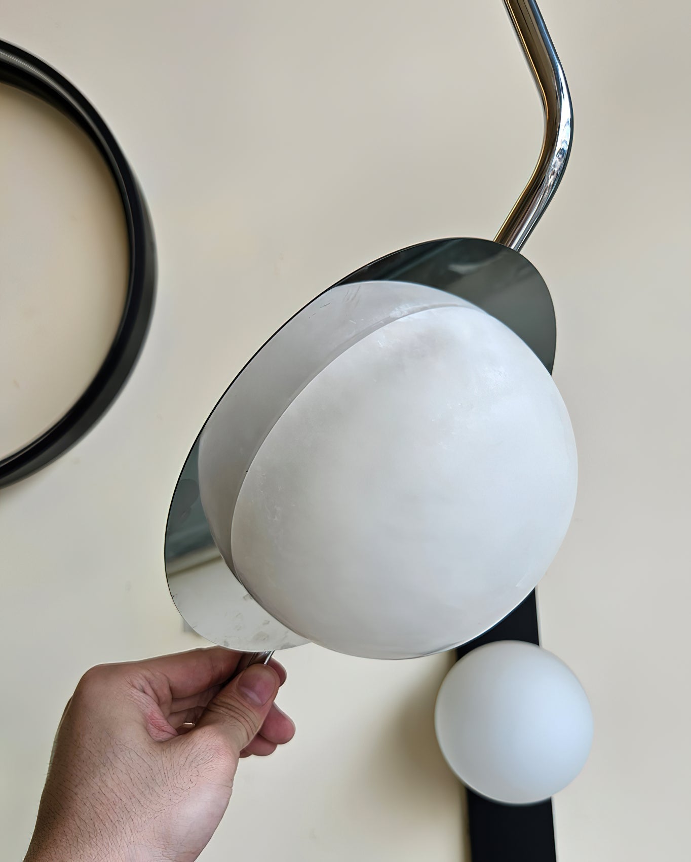 Ivvaros Chic Modern Minimalist LuminanceStainless Alabaster Pendant Light - Letslighting