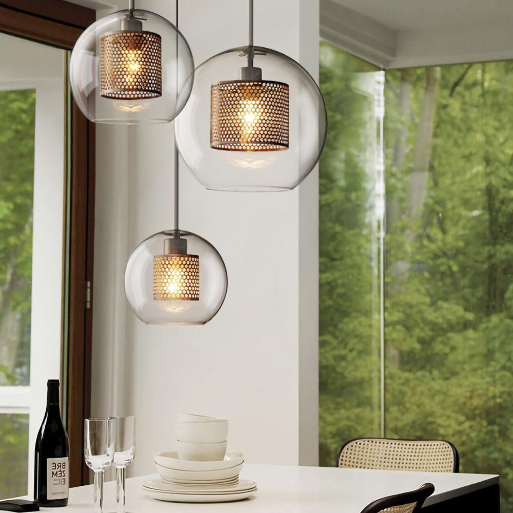 Lustra Pendelleuchte Lampe Chiswick Glas für Wohn Zimmer-Letslighting