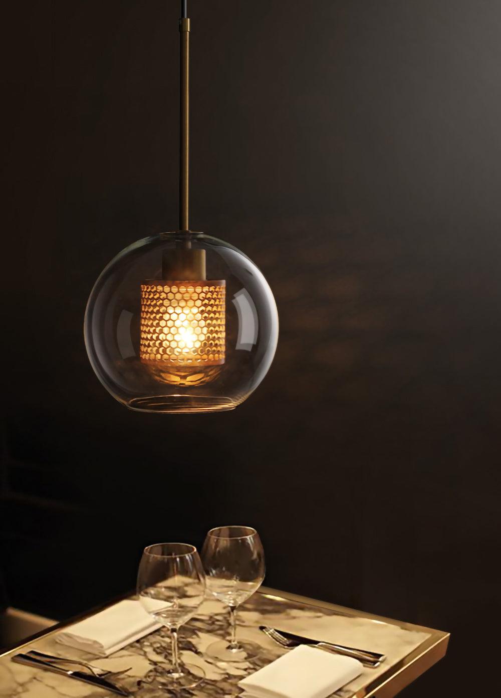 Lustra Pendelleuchte Lampe Chiswick Glas für Wohn Zimmer-Letslighting