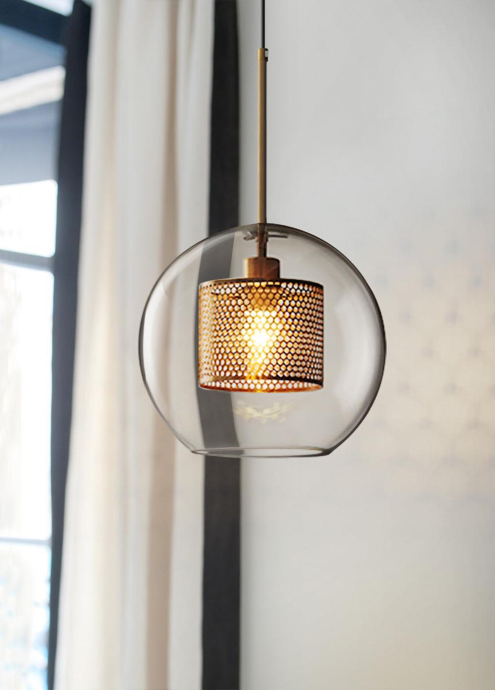 Lustra Pendelleuchte Lampe Chiswick Glas für Wohn Zimmer-Letslighting