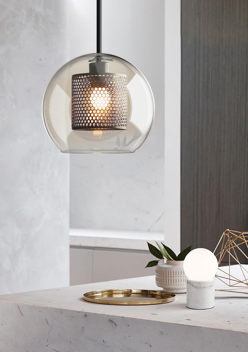 Lustra Pendelleuchte Lampe Chiswick Glas für Wohn Zimmer-Letslighting