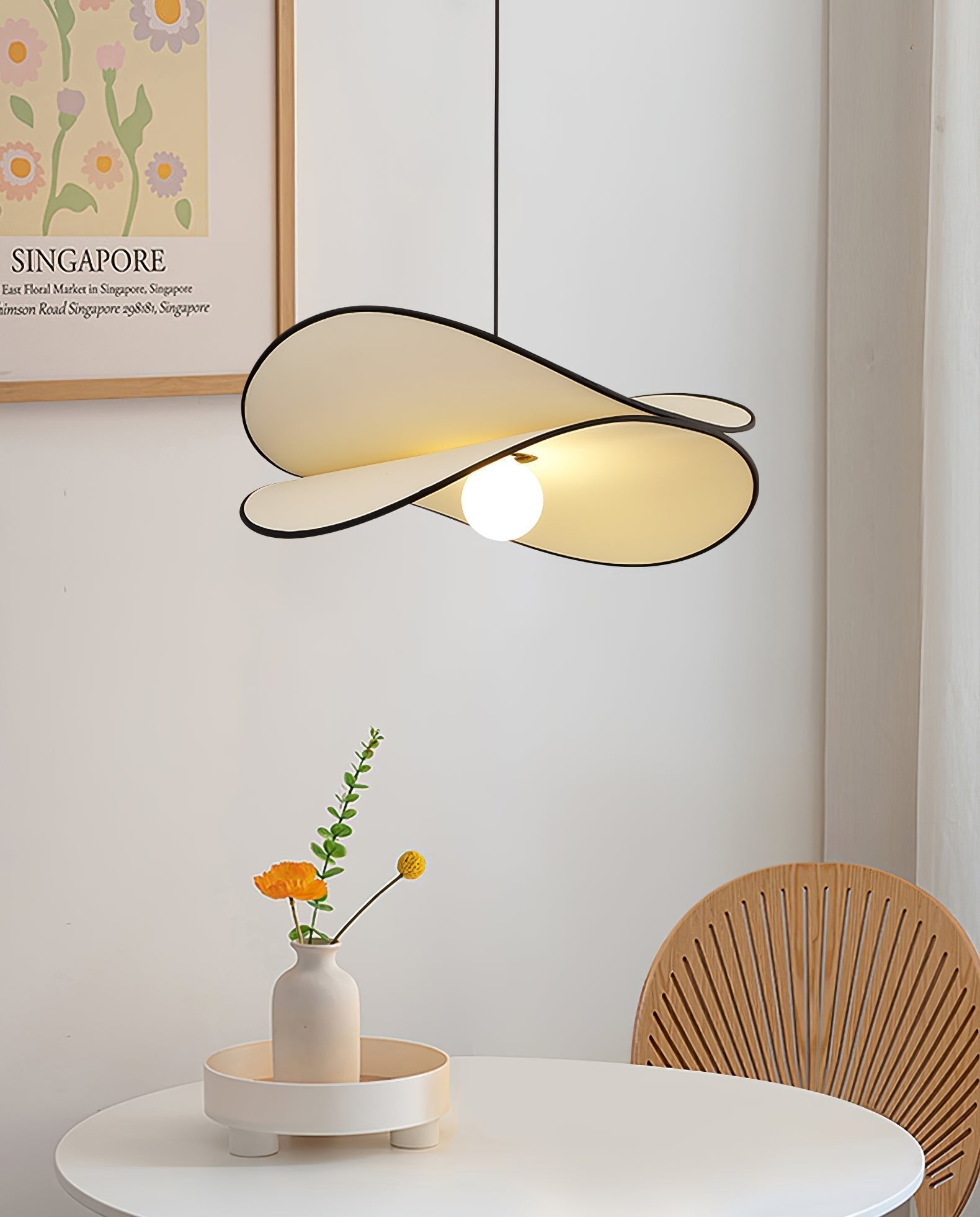 Lioran Stoff Künstlerisch Pendelleuchte-Letslighting