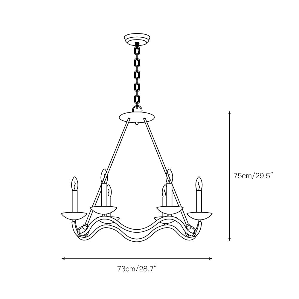 Shine Industrieller Vintage Kronleuchter aus Messing-Letslighting