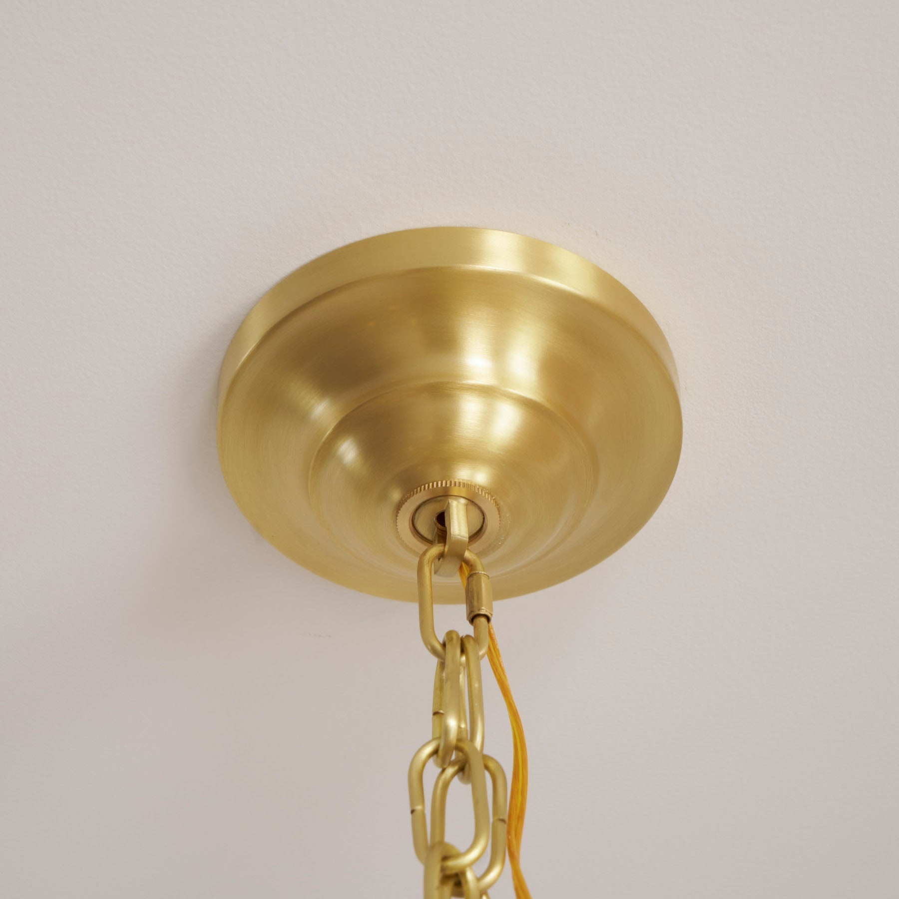 Shine Industrieller Vintage Kronleuchter aus Messing-Letslighting